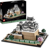 LEGO Architecture Model zamku Himeji dla dorosłych Kolekcja punktów orientacyjnych Zestaw dla fanów kreatywnego ogrodnictwa i kultury japońskiej z drzewem kwitnącej wiśni Prezent dla niego i dla niej 21060 Zestawy do budowania Besuche den LEGO-Store Single