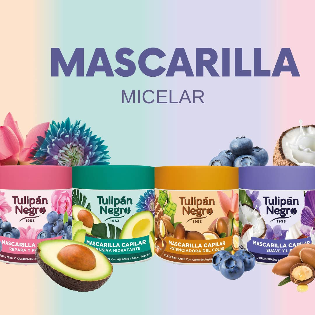 Maska z czarnym tulipanem, intensywna, nawilżająca, maska do włosów Naty Shop 400 ml
