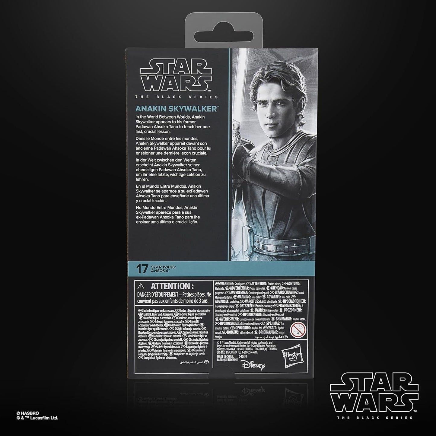 Gwiezdne Wojny Czarna seria Anakin Skywalker, Gwiezdne Wojny: Ahsoka Premium Kolekcjonerska figurka (15 cm) Figurki Naty Shop