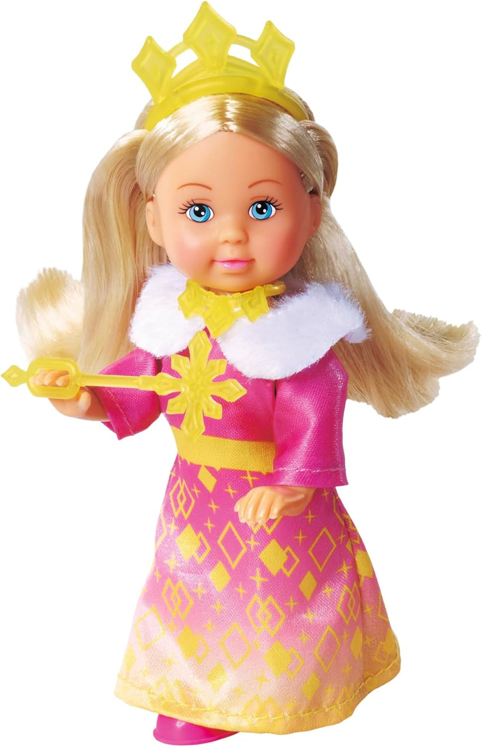 Simba Evi Love Princess Ride, lalka księżniczka z saniami i zimowym koniem, akcesoria księżniczki, 12 cm, wiek 3+