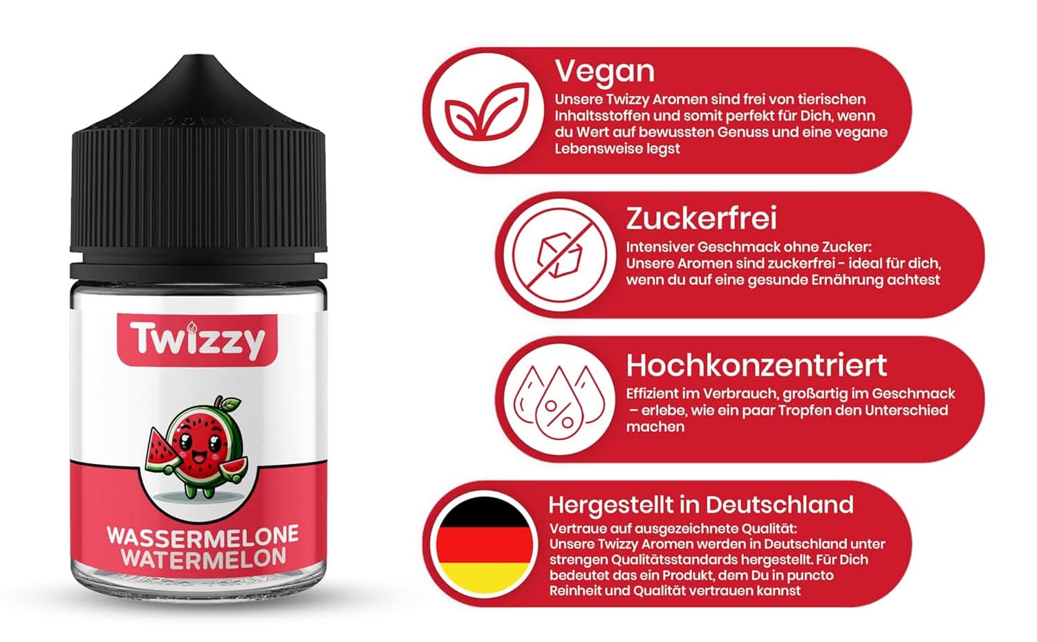 Twizzy Arbuz, Aromaty spożywcze - 60 ml - Intensywny aromat Arome Naty Shop