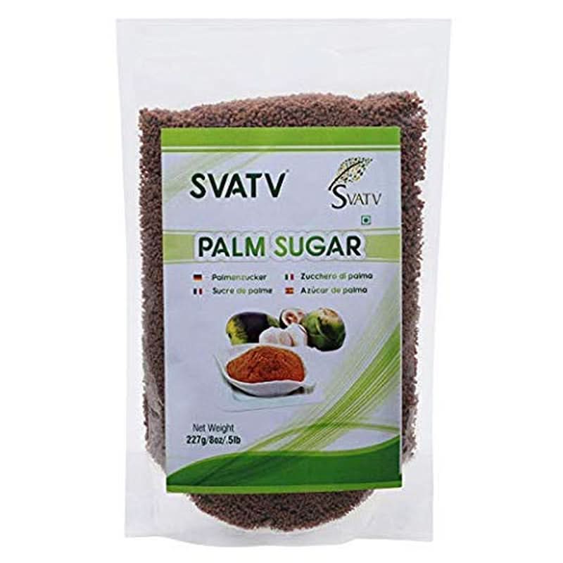 SVATV Brązowy cukier palmowy w proszku, 227 gramów Słodziki Naty Shop
