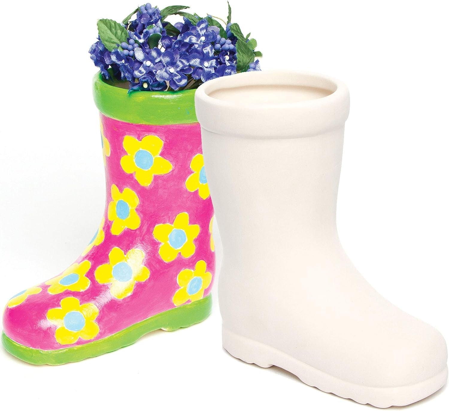 Ceramiczne garnki Baker Ross „Wellies” dla dzieci (2 szt.)
