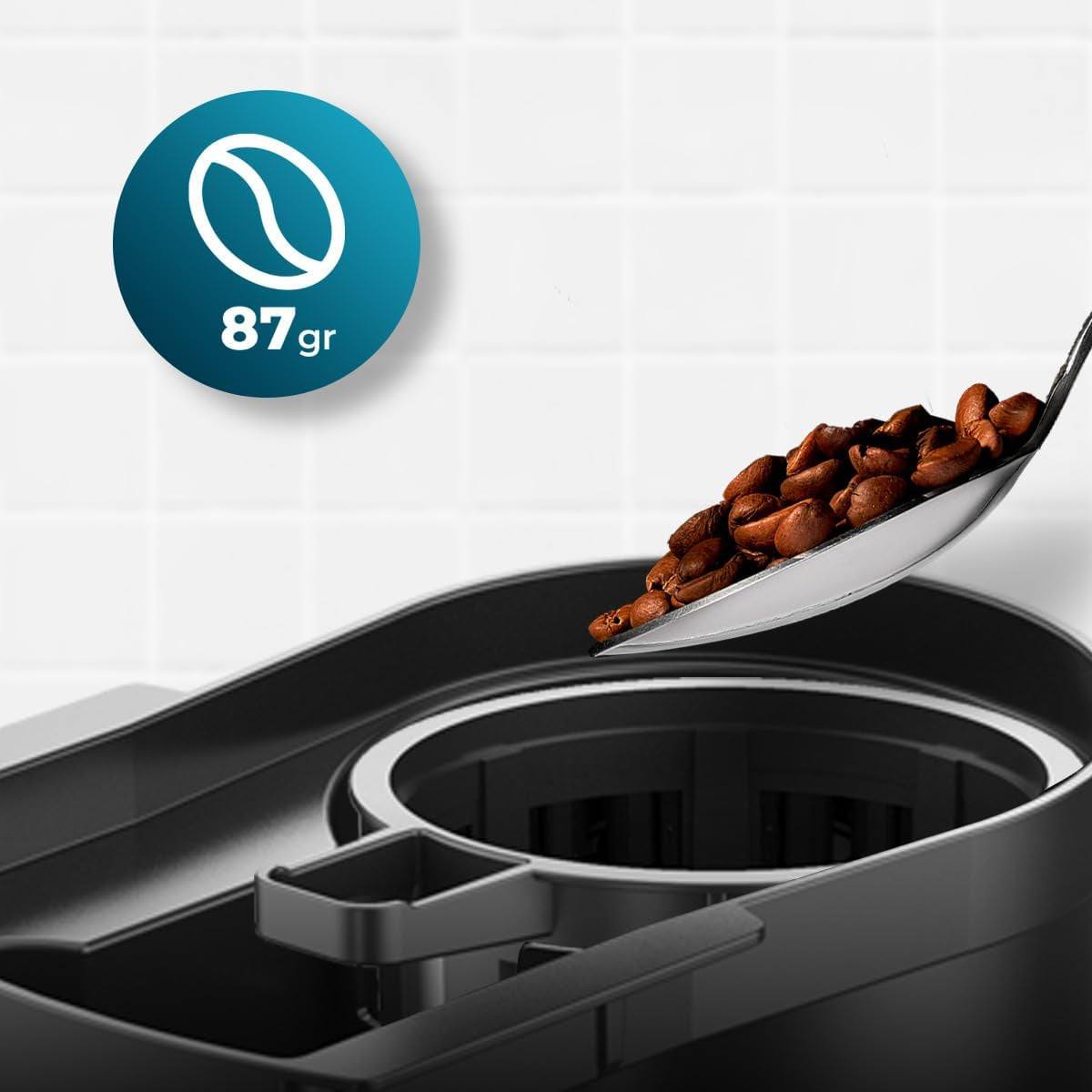 Ekspres przelewowy Cecotec Coffee 66 Grind & Drop Essential. 1086 W, Młynek ostrzowy, Do 12 filiżanek, Technologia Extreme Aroma, Cyfrowy, Stal nierdzewna, Automatyczne wyłączanie.