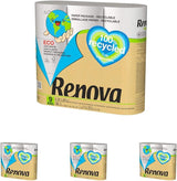 Papier toaletowy Renova 100% Z RECYKLINGU 9 rolek, biały, normalny