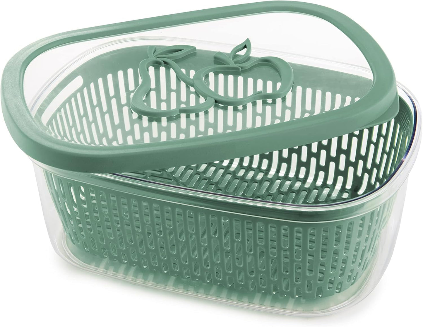Piła do utrwalania smaku owoców, plastik, zielona, 4 LT - prostokątna Pudełka do przechowywania żywności Naty Shop Green 4 LT - Prostokątna