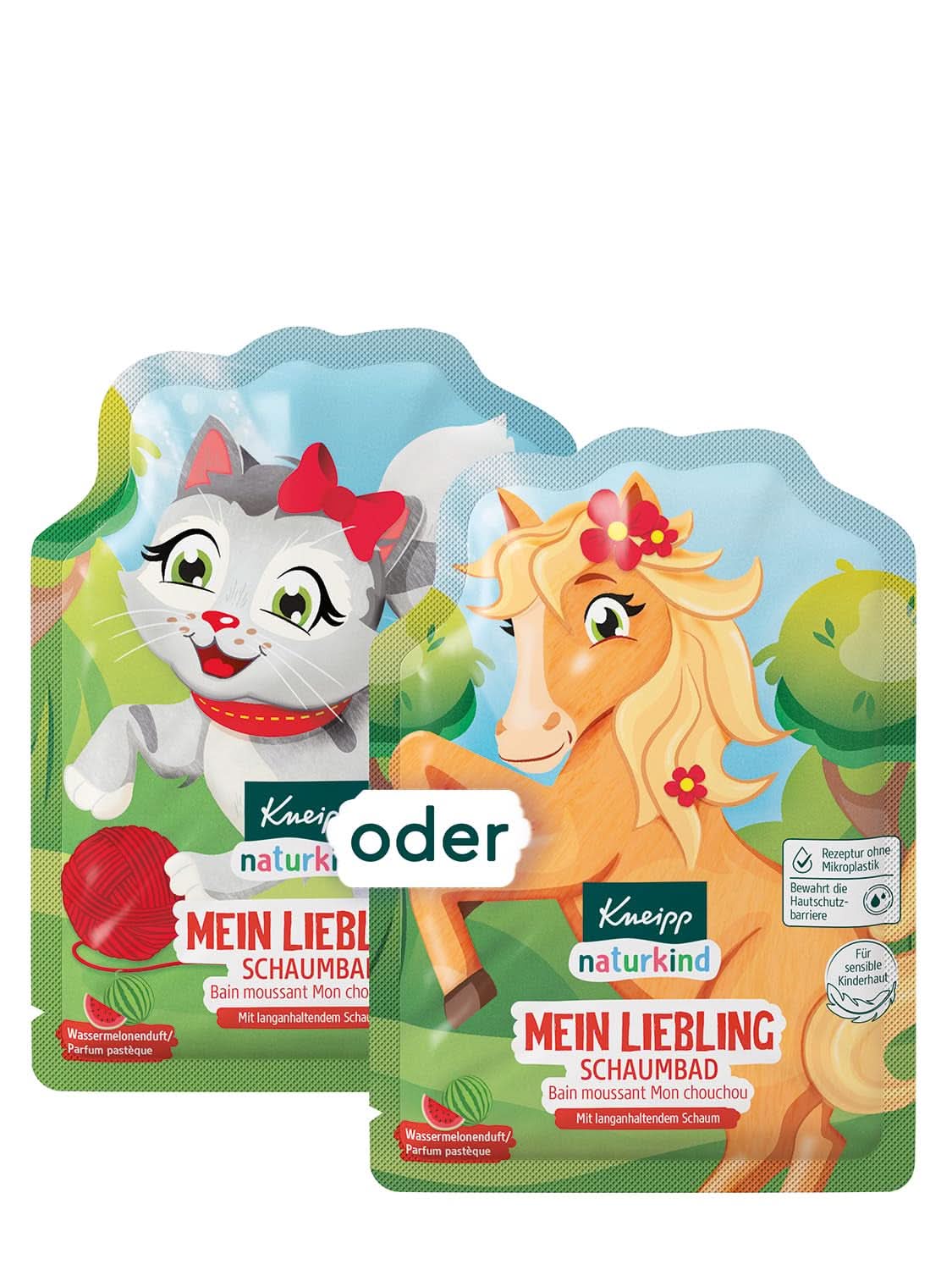Kneipp Naturkind dodatek do kąpieli z odżywczym olejkiem jojoba i naturalnym ekstraktem z jagód, owocowy aromat jagód, niebieska woda, 40 ml Prysznic i kąpiel Naty Shop Arbuz
