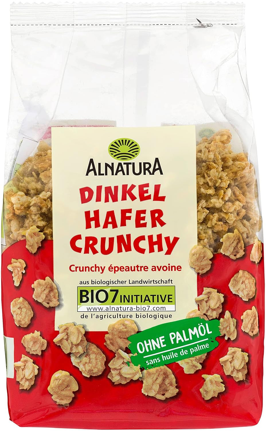 Chrupiące z orkiszem i organicznymi płatkami owsianymi, 375g