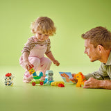 LEGO DUPLO Pociąg ze zwierzętami, zabawkowy pociąg z kołami, kreatywne budowanie i przebudowywanie figurek zwierząt, zabawka edukacyjna dla małych dzieci, prezent urodzinowy dla miłośników zwierząt dziewcząt i chłopców w wieku 1,5 roku 10412 Zestawy do budowania Besuche den LEGO-Store