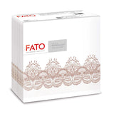 Fato - Serwetki papierowe suche, airlaid, efekt tekstylny, opakowanie 50 serwetek, 40X40 złożone w formacie 4, Tropicana Decor