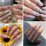 3 Stück Nagelsticker Set-Selbstklebende Nagelfolie Mit Blumen- Und Bienenmotifen-Nail Art Naklejka dla Kreatives Nageldesign-Nageltattoos Und Zubehör
