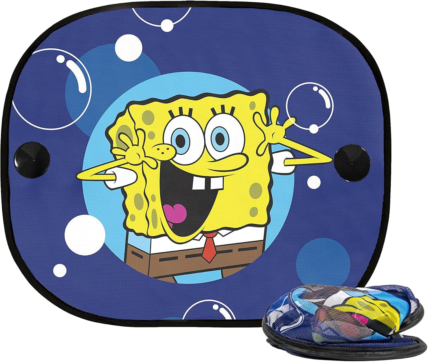 Poduszka pod szyję Bob Esponja Spongebob dla dzieci. Super wygodne podróżne, niebieskie Poduszki podróżne Naty Shop Boczne osłony przeciwsłoneczne