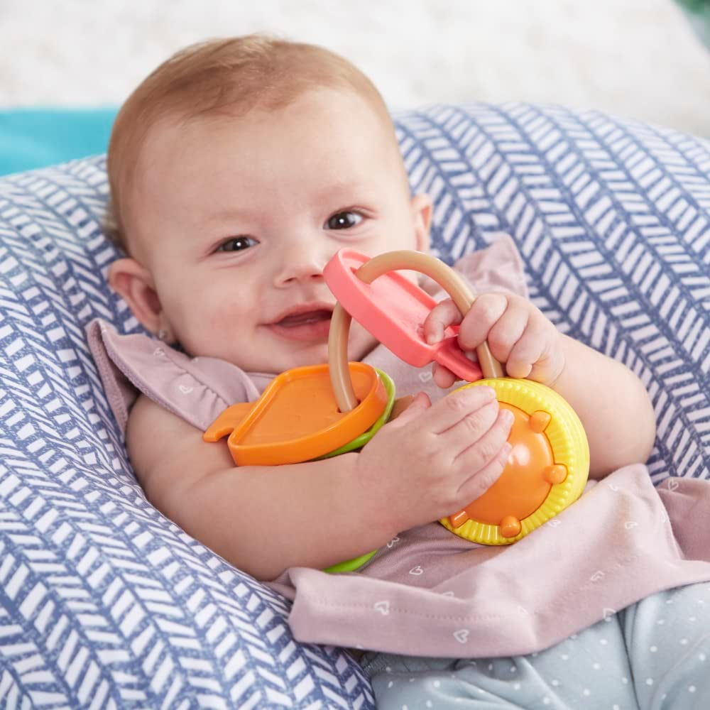 Playskool Moje pierwsze klucze, zabawka sensoryczna ze strukturami i dźwiękami dla dzieci od 3 miesiąca życia (ekskluzywnie na Amazon) Baby Toys Naty Shop