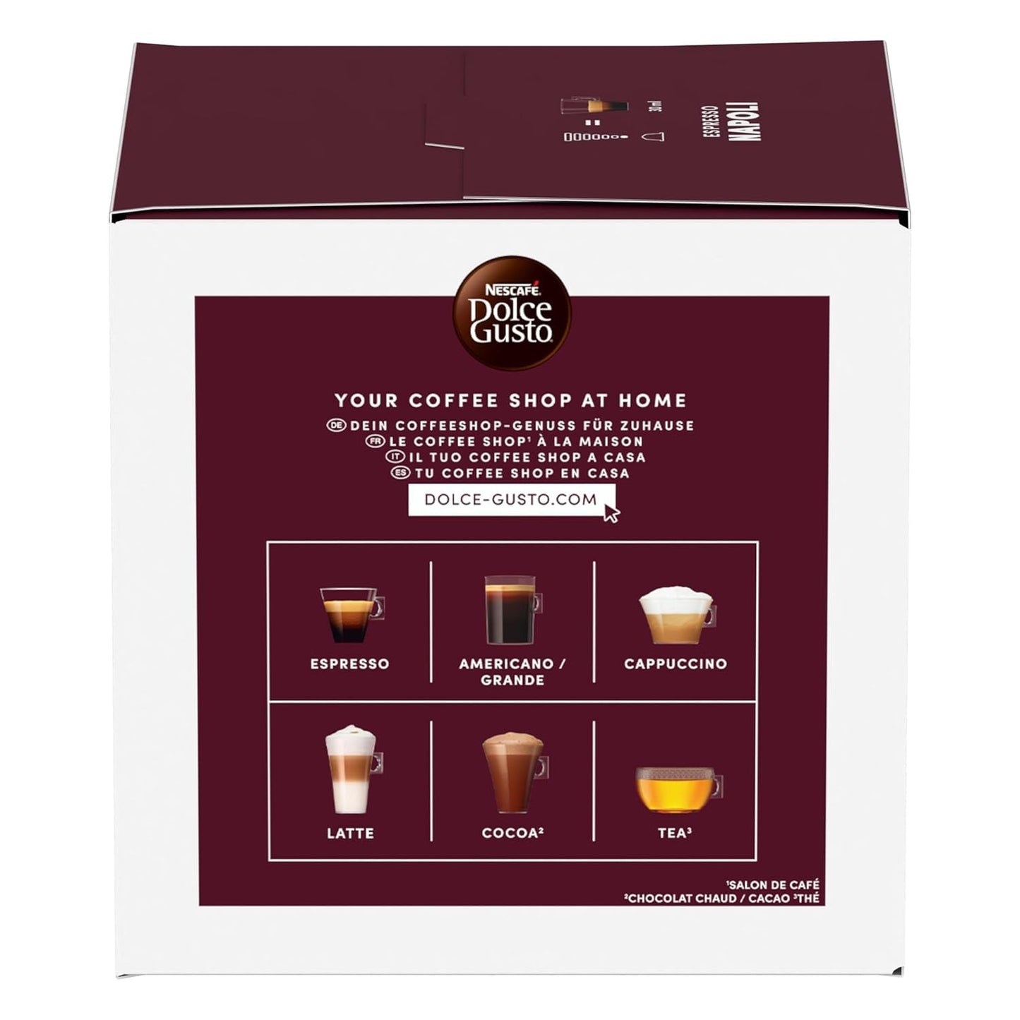 NESCAFÉ DOLCE GUSTO Inspirazione Italiana Espresso Napoli Kaffeekapseln 3-pak (3 x 16 Kapseln)