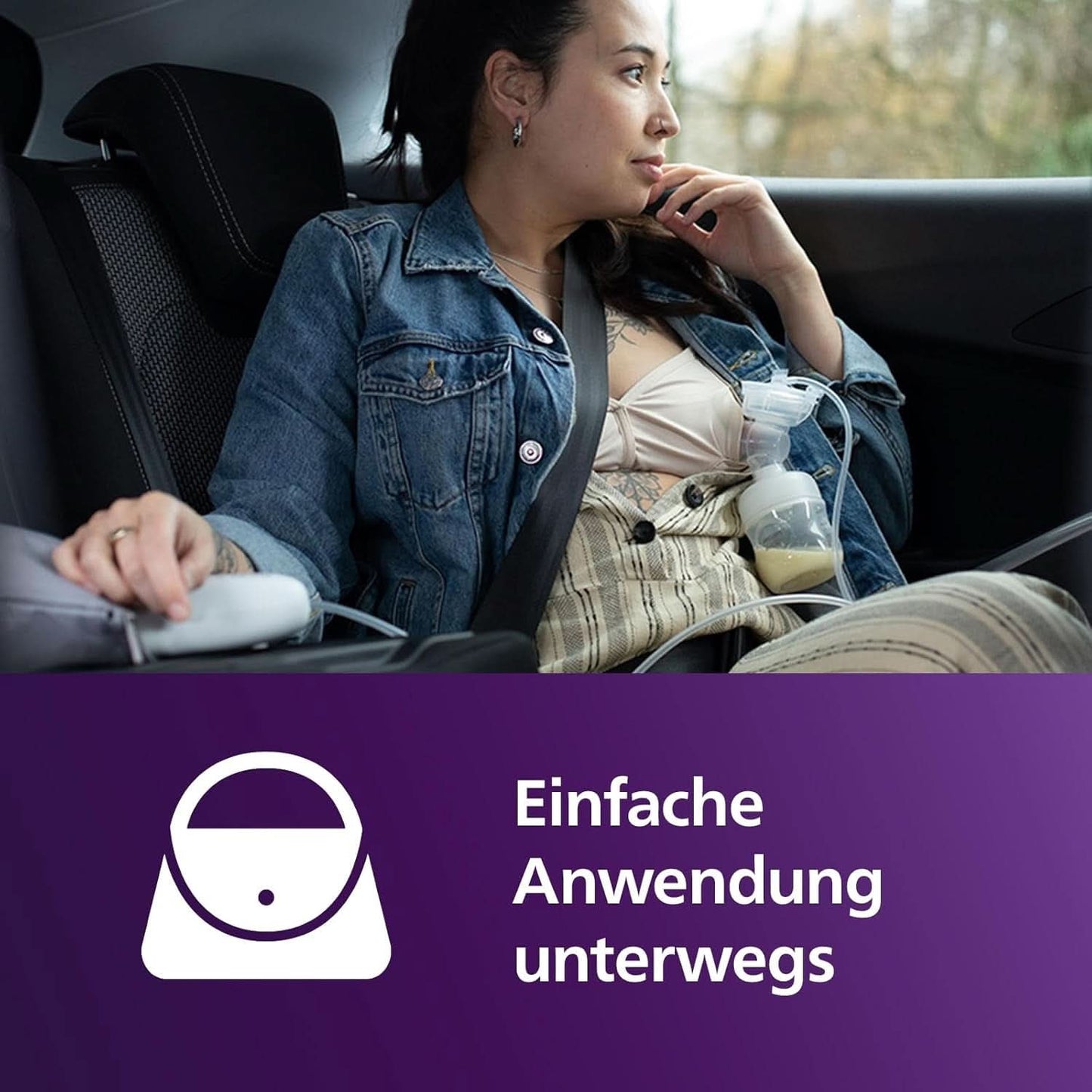 Elektronische Philips Avent Einzelmilchpumpe Premium - Mit Natural Motion Technologie, Wiederaufladbarem Akku, Timer-Anzeige (Modell SCF396/31) Akcesoria Żywność i karmienie piersią Bebe Naty Shop