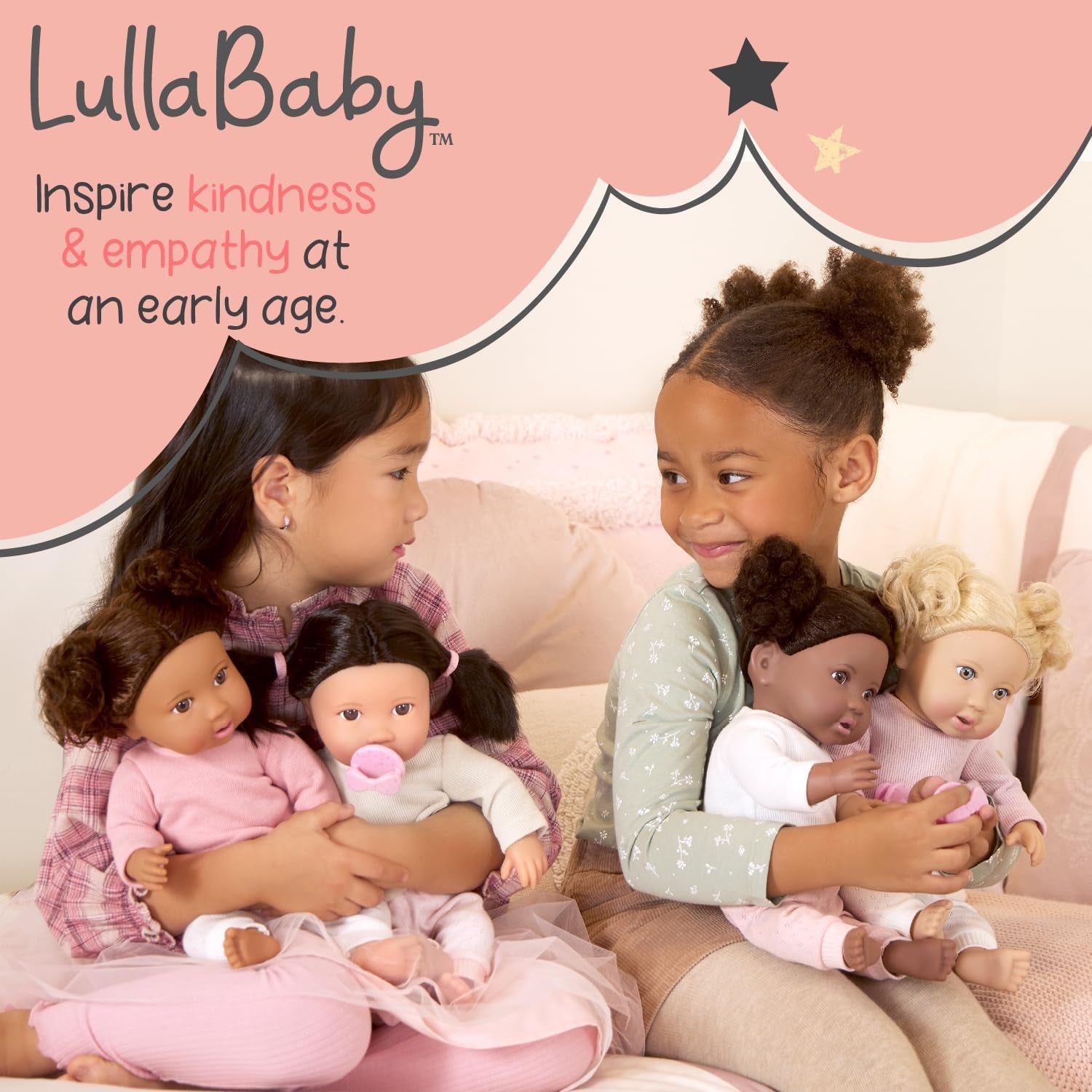 LullaBy – Wanienka dla lalek – Zestaw do kąpieli – Zabawka do kąpieli – Akcesoria dla lalek – Realistyczna zabawa w wodzie – Dzieci 2+