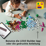 Zestaw LEGO Classic do budowania kreatywnych dinozaurów z modelami zwierząt i figurkami wykonanymi z klocków, pomysłowa zabawa, prezent dla chłopców i dziewcząt w wieku 5 lat, w tym T.Rex i Triceratops 11041 Zestawy do budowania Besuche den LEGO-Store