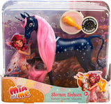 Simba 109483043 - Mia i ja Starry Unicorn 25 cm, zabawkowy koń ze świecącymi w ciemności gwiazdami na ciele i szczotce do włosów, wiek 3+