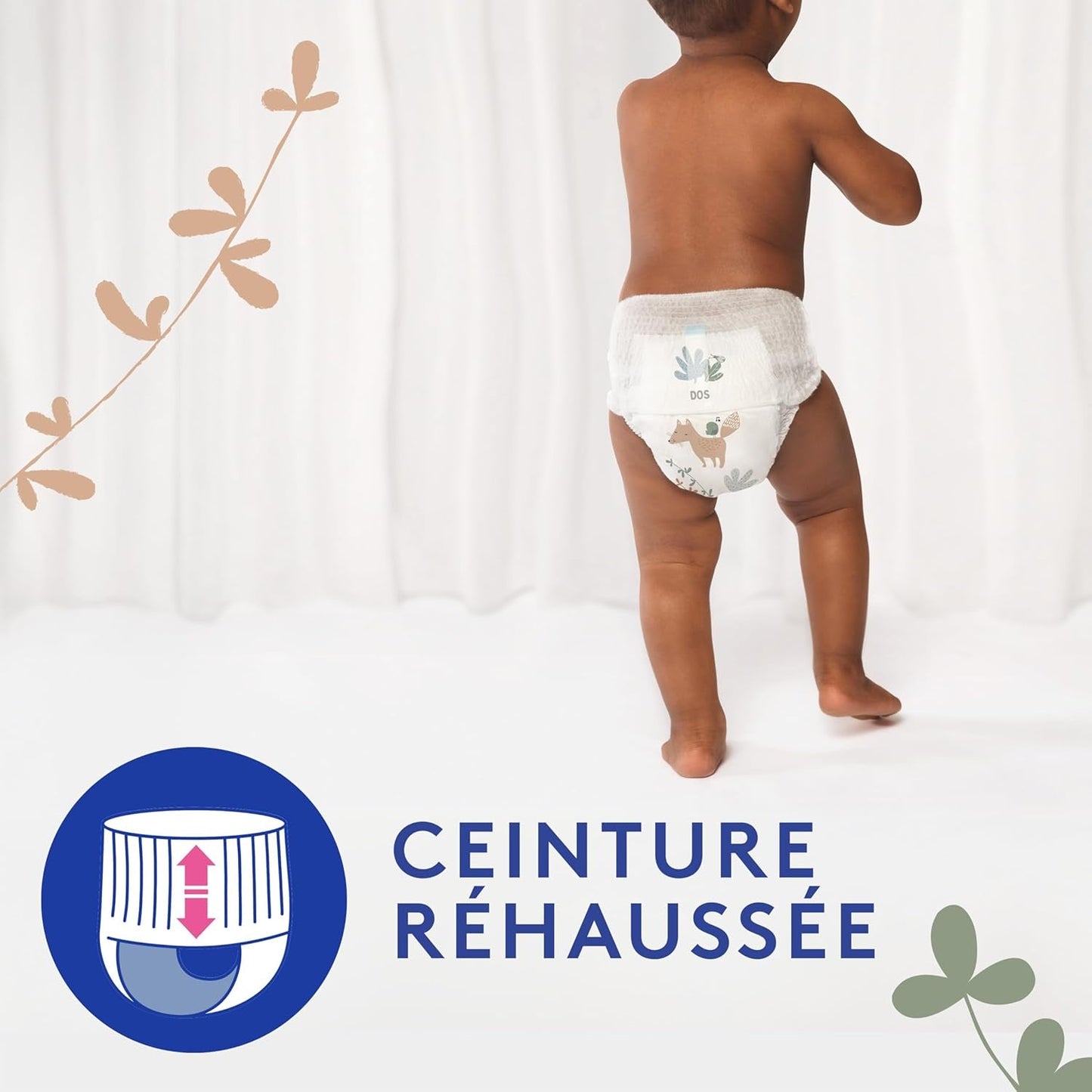 Douceur Naturelle - Majtki, rozmiar 6 (16-26 kg) opakowanie na 1 miesiąc - 112 majtek