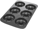 Birkmann, Easy Baking, Donutblech, Backform Für 6 Donuts, Mit Hochwertiger Antihaftbeschichtung, Ø 9 Cm, Mit Rezept, 881631 Formy i blachy do pieczenia Naty Shop 6Er Donut-Blech