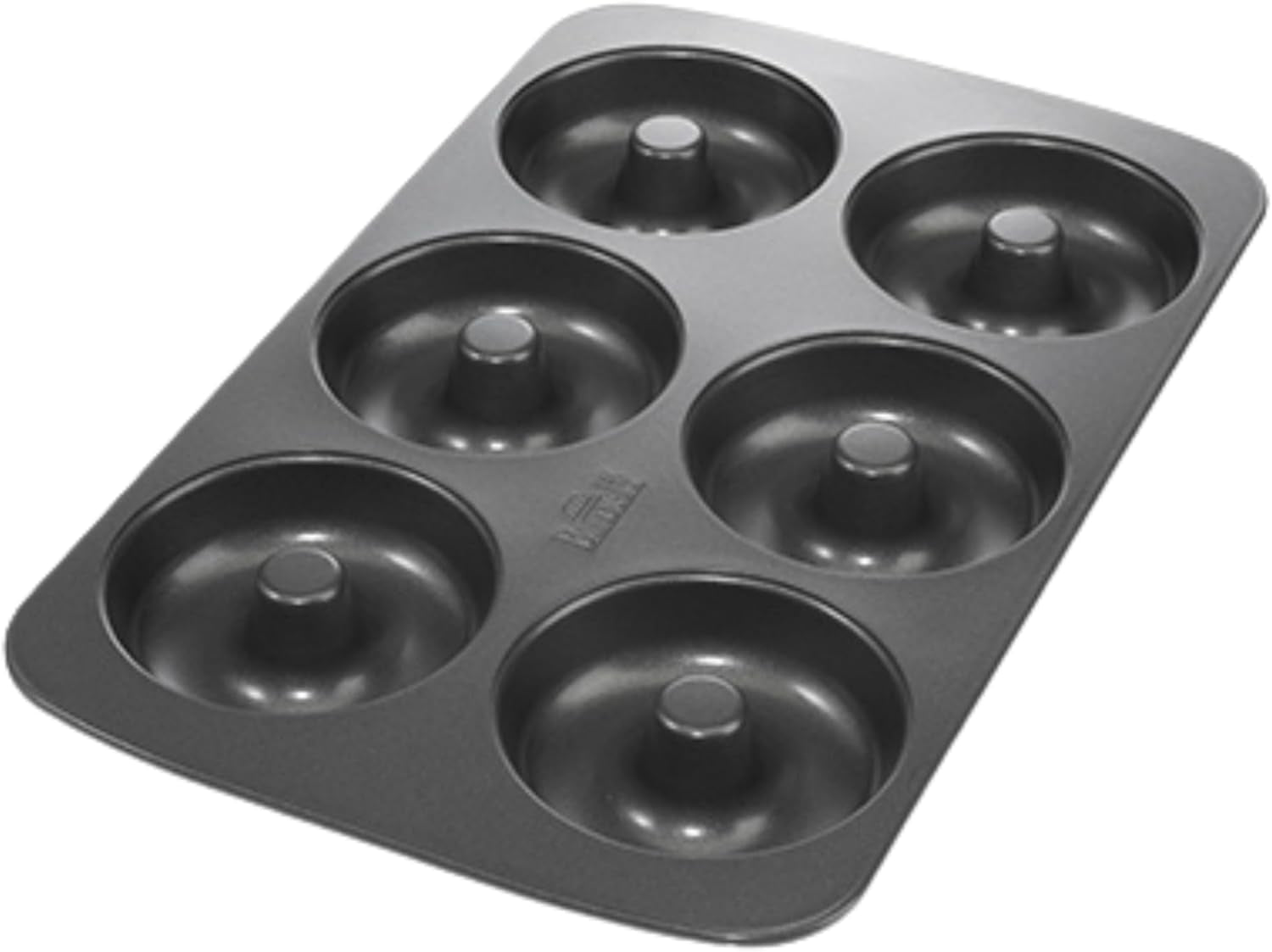 Birkmann, Easy Baking, Donutblech, Backform Für 6 Donuts, Mit Hochwertiger Antihaftbeschichtung, Ø 9 Cm, Mit Rezept, 881631 Formy i blachy do pieczenia Naty Shop 6Er Donut-Blech