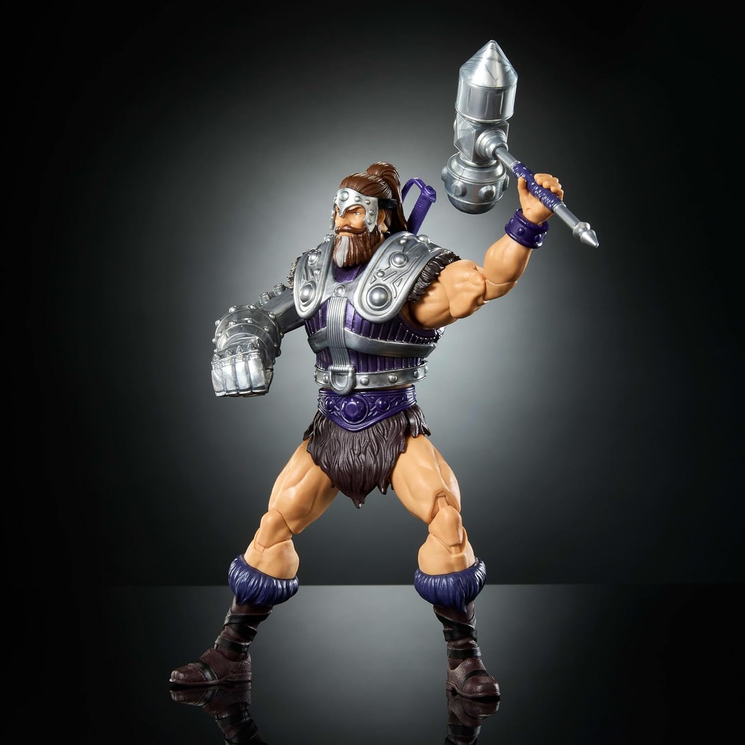 Figurka Władcy Wszechświata Masterverse Ok. 18 cm, nowa Eternia Fisto, bohater zabawkowy MOTU z żelazną pięścią, 30 punktów ruchu, JBP76, [wielokolorowy] figurki Naty Shop