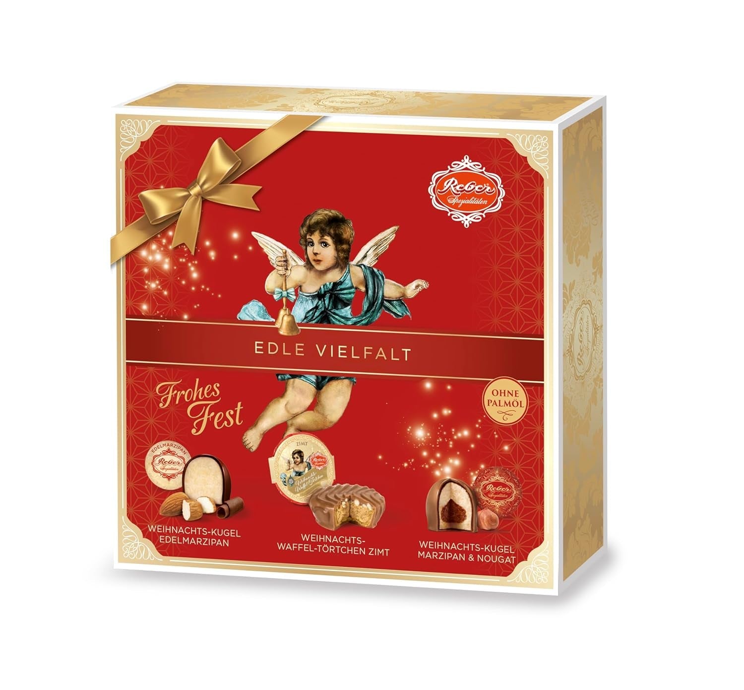 Kulki Reber Mozart z gorzką czekoladą, opakowanie 6 szt. z marcepanem i nugatem, wegańskie - 1 x 120 g