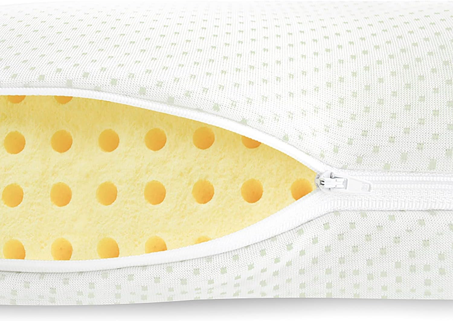 Ergonomiczna poduszka Mister Sandman 40X80, poduszka pod szyję z poszewką Aloe Vera, poduszka Visco idealna do podkładów na brzuchu, na plecach i na boku, poduszka z pianki memory, ortopedyczne poduszki szyjne Naty Shop