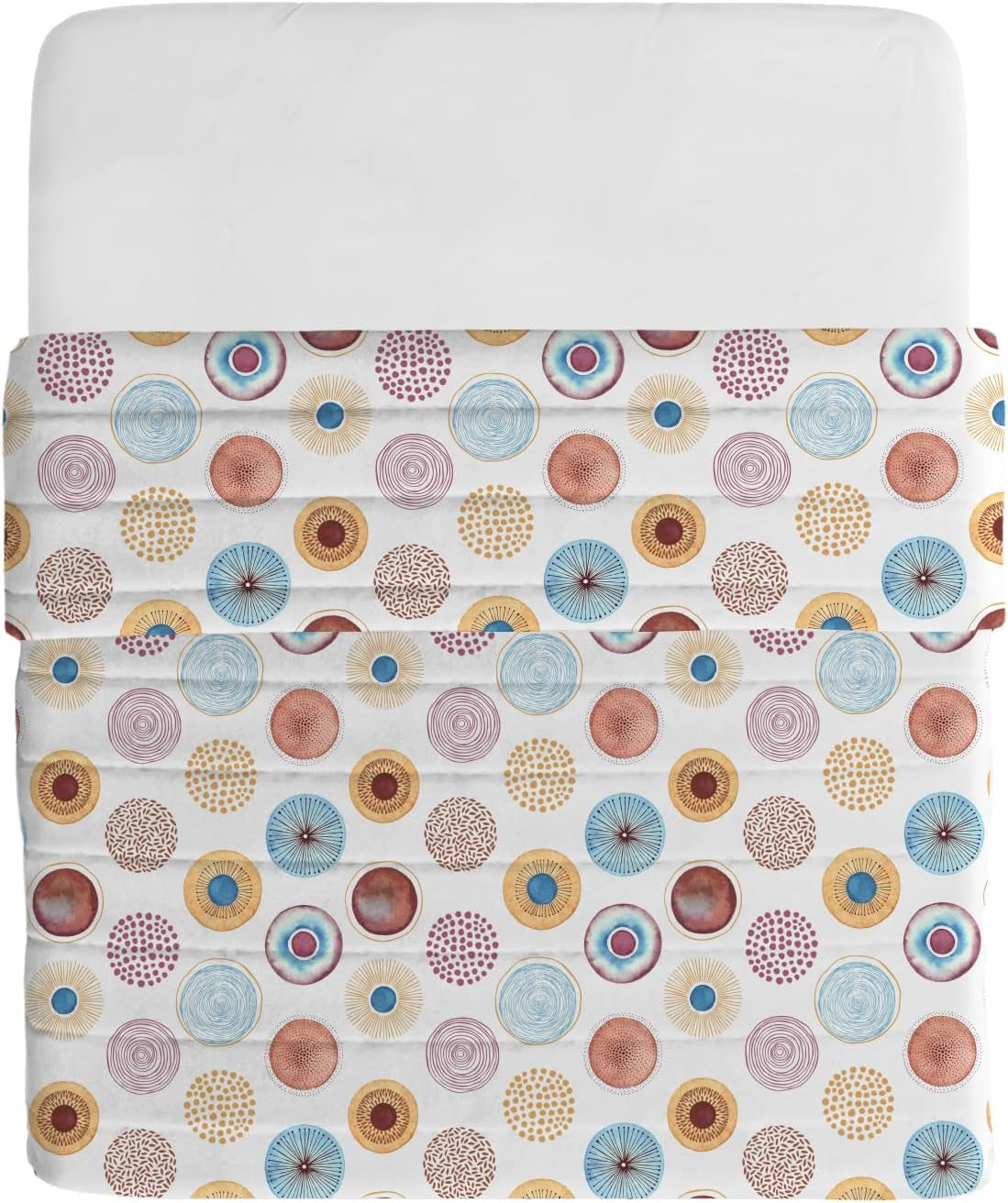 Włoska pościel podstawowa kołdra letnia, mikrofibra z nadrukiem, 250X240Cm, okrągła Kołdry i kołdry Naty Shop