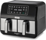 Kenwood Khealthy Twin Airfryer, 8L (2X4L), podwójna komora, 8 programów, funkcja Dual Cook & Sync Finish, ekran dotykowy
