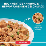 PURINA ONE STERILCAT Katzenfutter nass, zarte Stückchen in Sauce für sterilisierte Katzen, mit Turkey, opakowanie 26 sztuk (26 x 85 g)