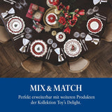Villeroy & Boch — zestaw do sosów Toy's Delight, 4 szt., półmisek z miseczkami, zestaw misek na bożonarodzeniowy sos, dekoracja stołu z zabawkami, taca do serwowania, miski, świąteczna zastawa stołowa, porcelana Premium