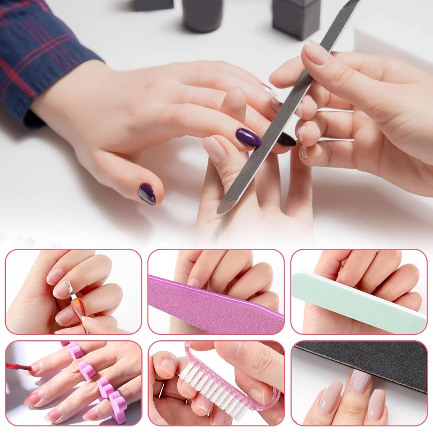 Zestaw Pinsel i Dekorationen do zdobienia paznokci, Zestaw do dekoracji paznokci Zubehör, 15 szt. Pinsel, 5 Blätter Nagelsticker, 5 szt. Kropkowanego długopisu, Strasssteine ​​​​Nägel, Ultra Dünn Nagel Paillettes Für Nagelkunst Maniküre