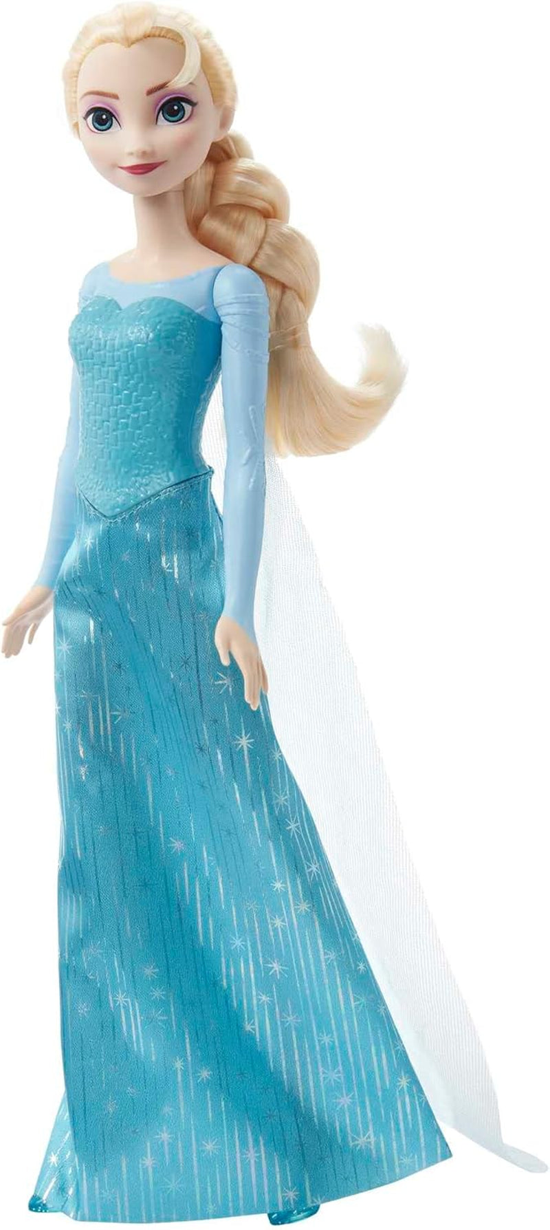 Mattel Disney Królowa Lodu Lalka Elsa, Lalka Królowej Lodu, Czesane Blond Włosy, Meble, Zdejmowane Buty, Prezenty Disneya, 3-letnie zabawki, HLW47 Naty Shop Dolls