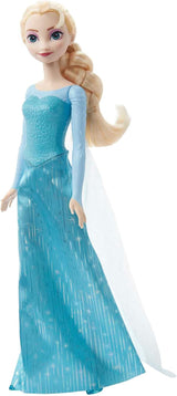 Elsa Mattel Disney Kraina Lodu Lalka, Kraina Lodu Lalka, Czesane Blond Włosy, Możliwość Pozycjonowania, Odpinane Buty, Prezenty Disneya, Wiek 3+ Zabawka, HLW47