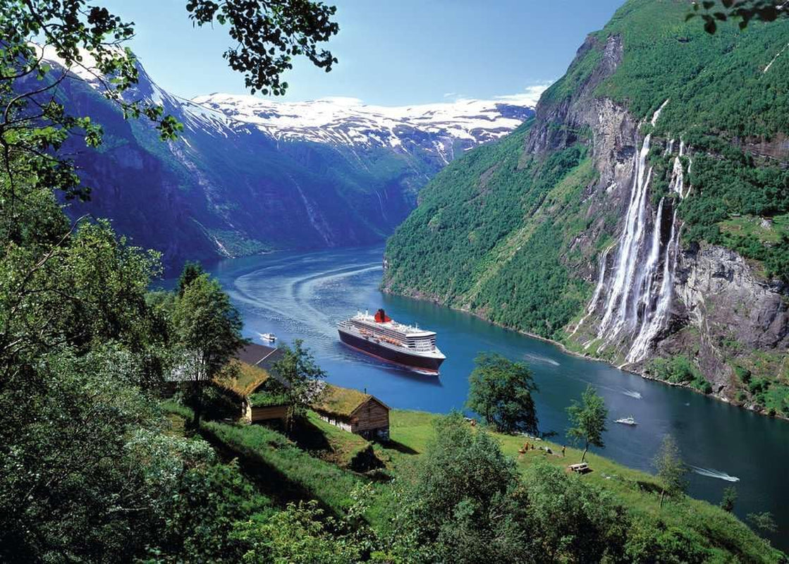 Ravensburger Puzzle 12000475 - Norweski Fiord - 1000 elementów puzzle dla dorosłych i dzieci od 14 lat, norweskie puzzle krajobrazowe Puzzle Naty Shop