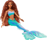 Mattel Disney Ariel – lalka mała syrenka, inspirowana filmem „Mała syrenka”, zabawka syrenka, możliwość pozycjonowania, prezenty Disneya, zabawka dla dzieci w wieku od 3 lat i starszych, HLX08