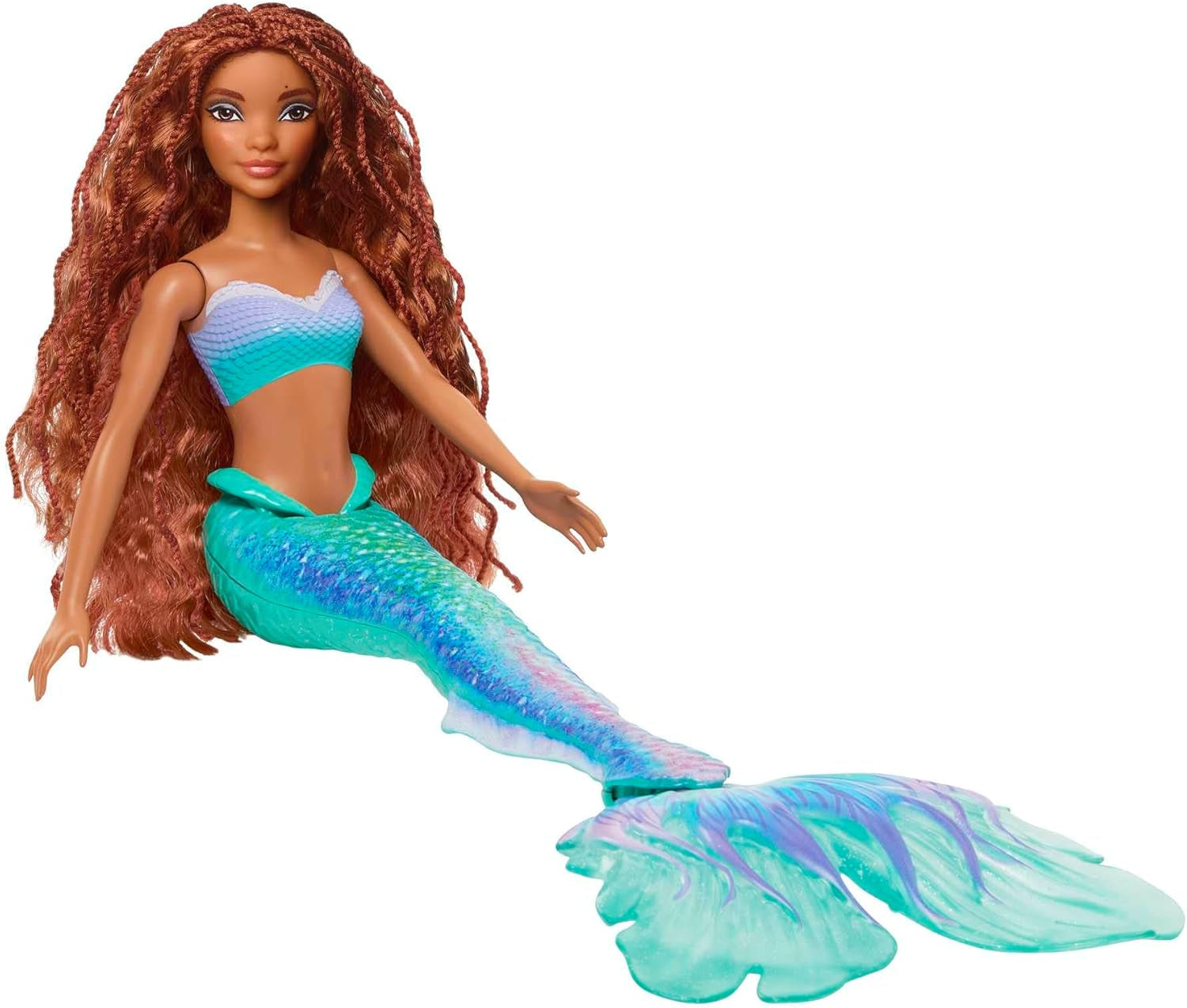 Mattel Disney Ariel – lalka mała syrenka, inspirowana filmem „Mała syrenka”, zabawka syrenka, możliwość pozycjonowania, prezenty Disneya, zabawka dla dzieci w wieku od 3 lat i starszych, HLX08