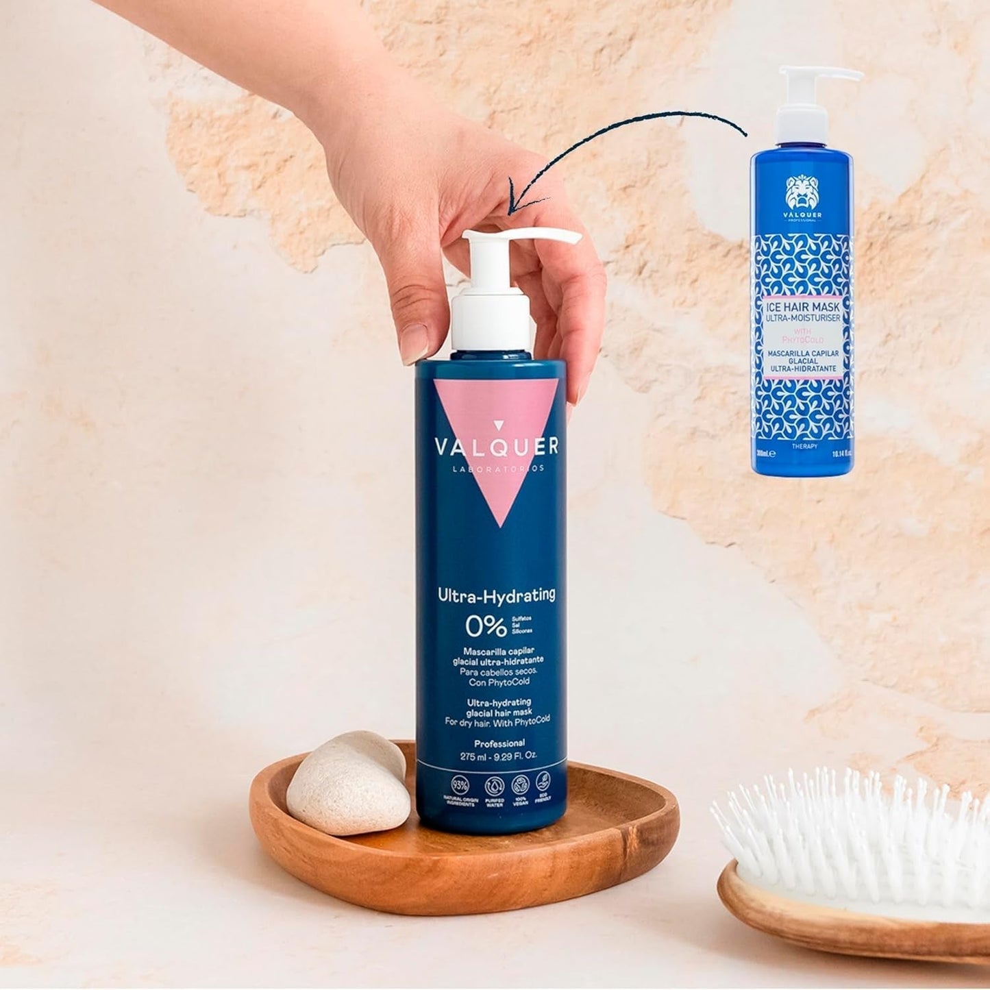 Valquer Profesional Ice Hair Mask - Ultranawilżająca maska do włosów bez siarczanów, soli i silikonów Naty Shop maska do włosów