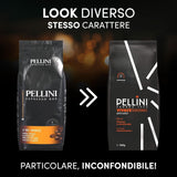 Pellini N.82 Vivace, Kaffeebohnen für Espresso 1 kg, Arabica i Robusta-Mischung mit Kräftigem und Ausgefungem Gesmack, Mittlere Röstung