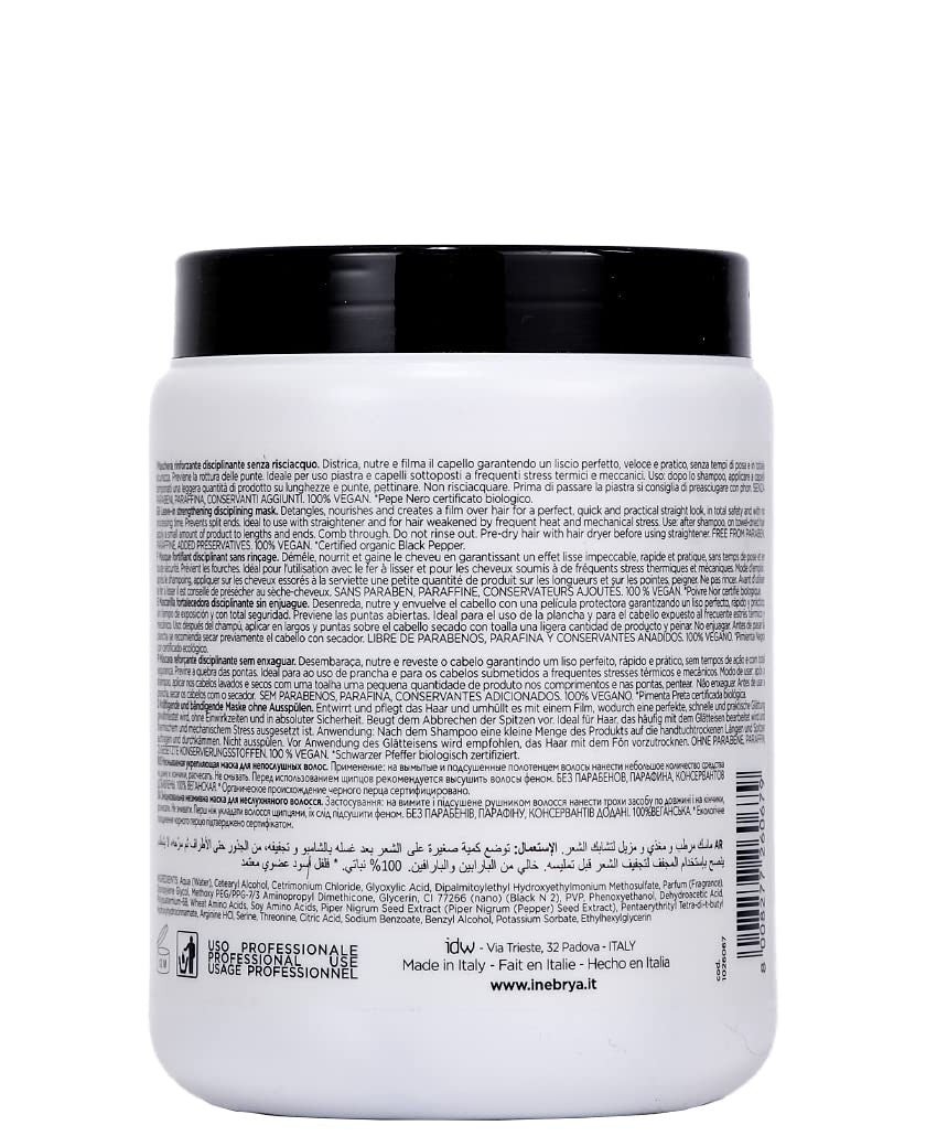 Maska do włosów z czarnym pieprzem i żelazem 1000ml Naty Shop