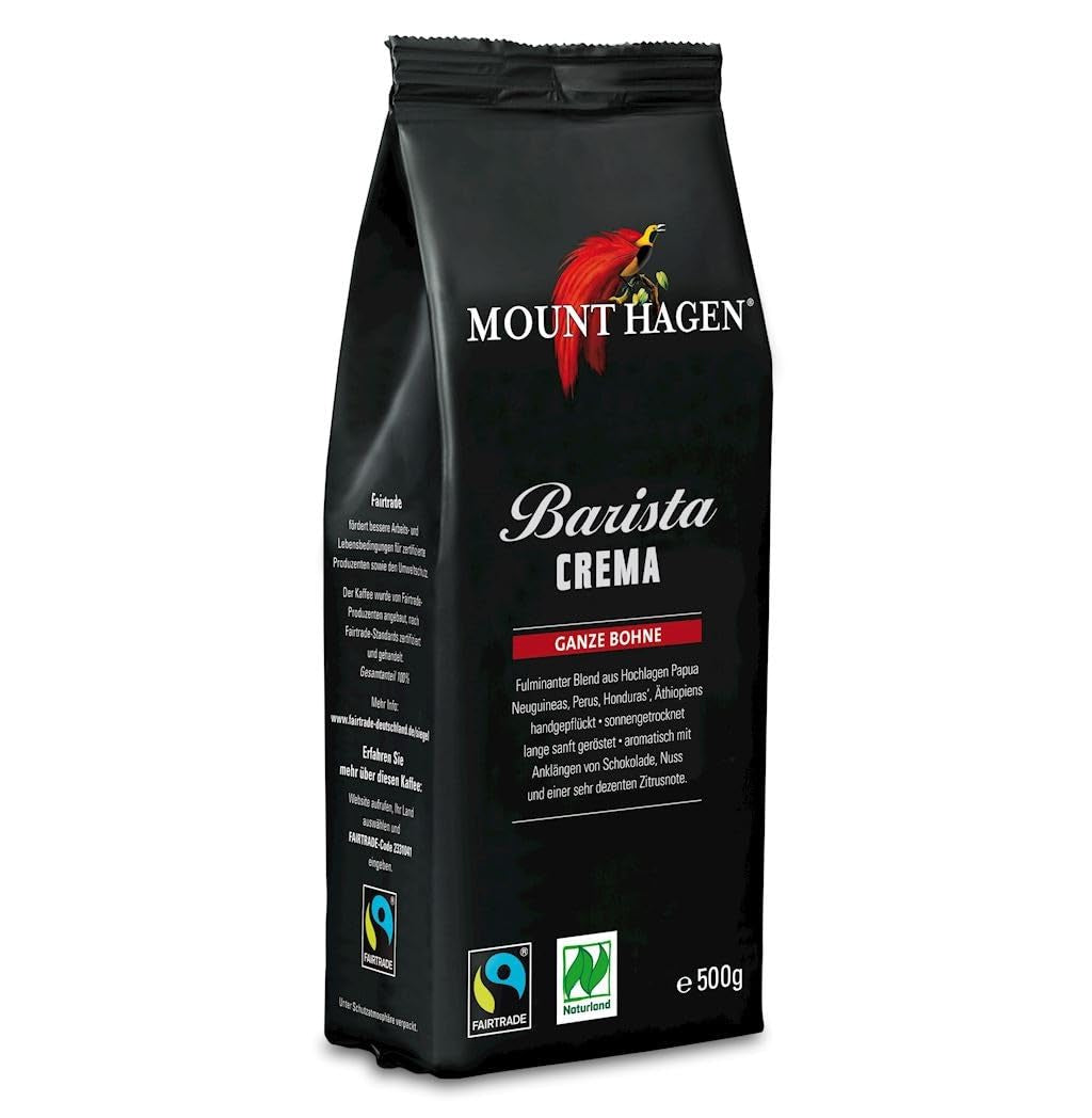 Barista Krem Kawa Ziarnista Organiczna FT Naturland 500g