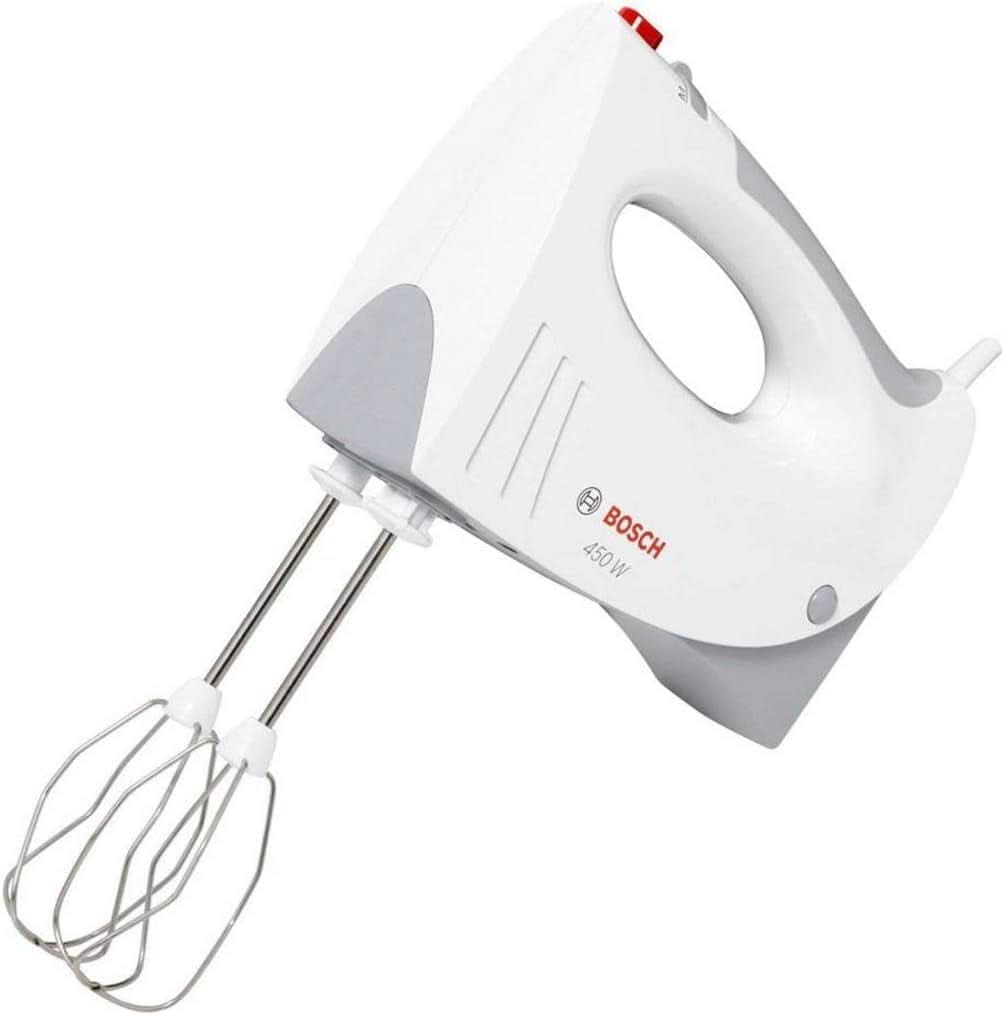 Bosch Hausgeräte MFQ3540 Handrührer, Grau, Weiß, 7,7 cm dł. x 20,1 cm szer. x 14,1 cm wys. Kuchnia Naty Shop
