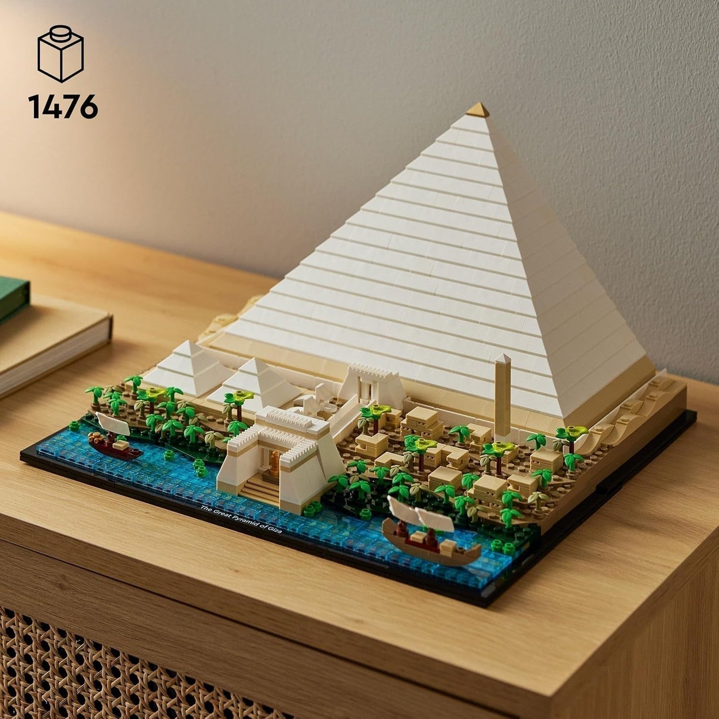 LEGO 21058 Architektura Zestaw do budowania Piramidy Cheopsa do rękodzieła jako kreatywne hobby, pomysł na prezent dla dorosłych, mężczyzn, kobiet, matki, ojca, aktywności twórczej, kolekcja znanych zabytków Zestawy do budowania Besuche den LEGO-Store
