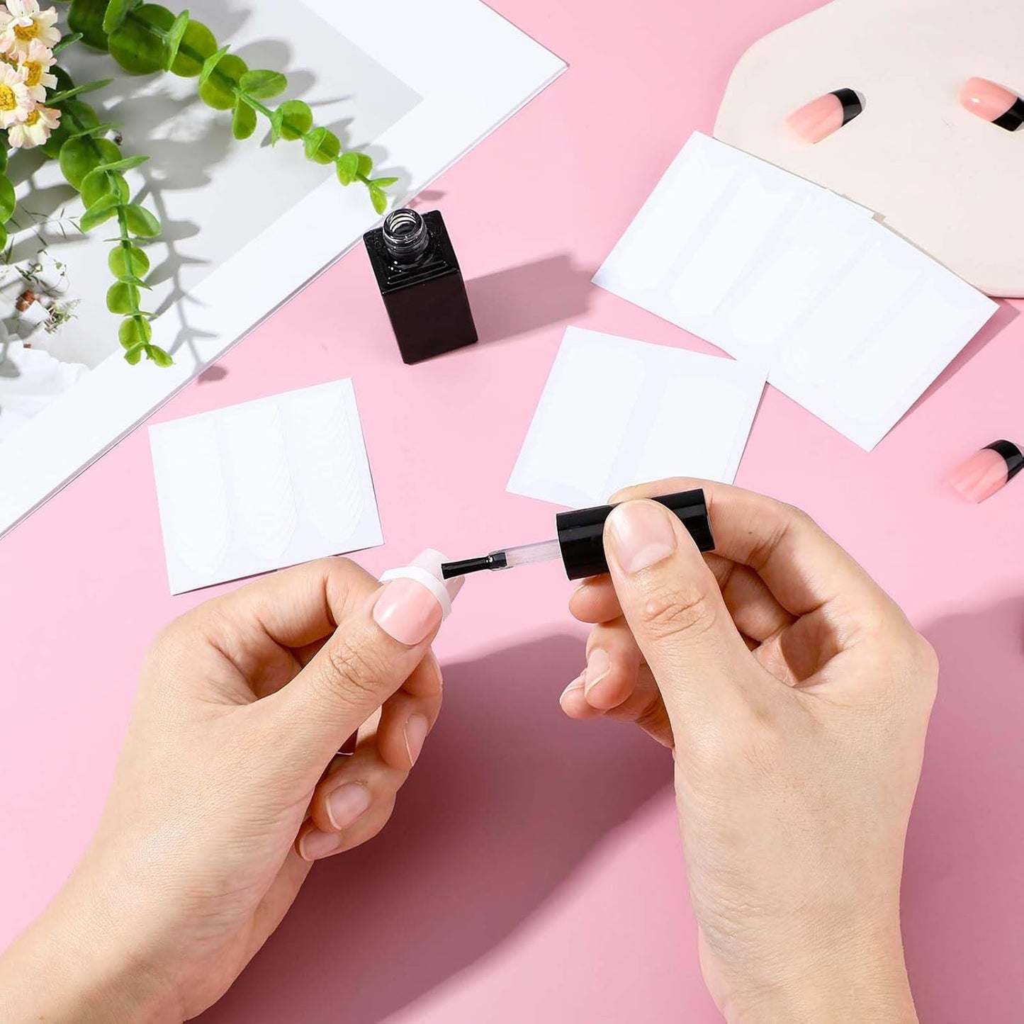 1620 Stück French Schablonen Nägel, French Nail Schablone, Maniküre Schablonen, Selbstklebende Nail Art Naklejka Frenchs Für DIY Nageldesign Maniküre Dekoration Nageldesign Zubehör