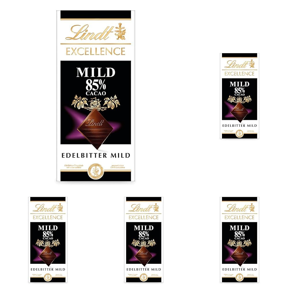 Czekolada Lindta | Baton EXCELLENCE 85% Kakao | 100g | Ekstra ciemna czekolada | Wegański batonik czekoladowy