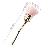 Nail Art Staubpinsel Für Maniküre Rose Kopfbürste,Nagel Kunst Staub Entferner Pinsel,Makijaż-Pinsel Weich,Zubehör Nagel Werkzeuge