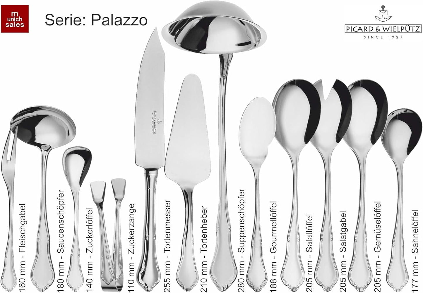 Zestaw sztućców Palazzo solidny 30 sztuk Kitchen Naty Shop