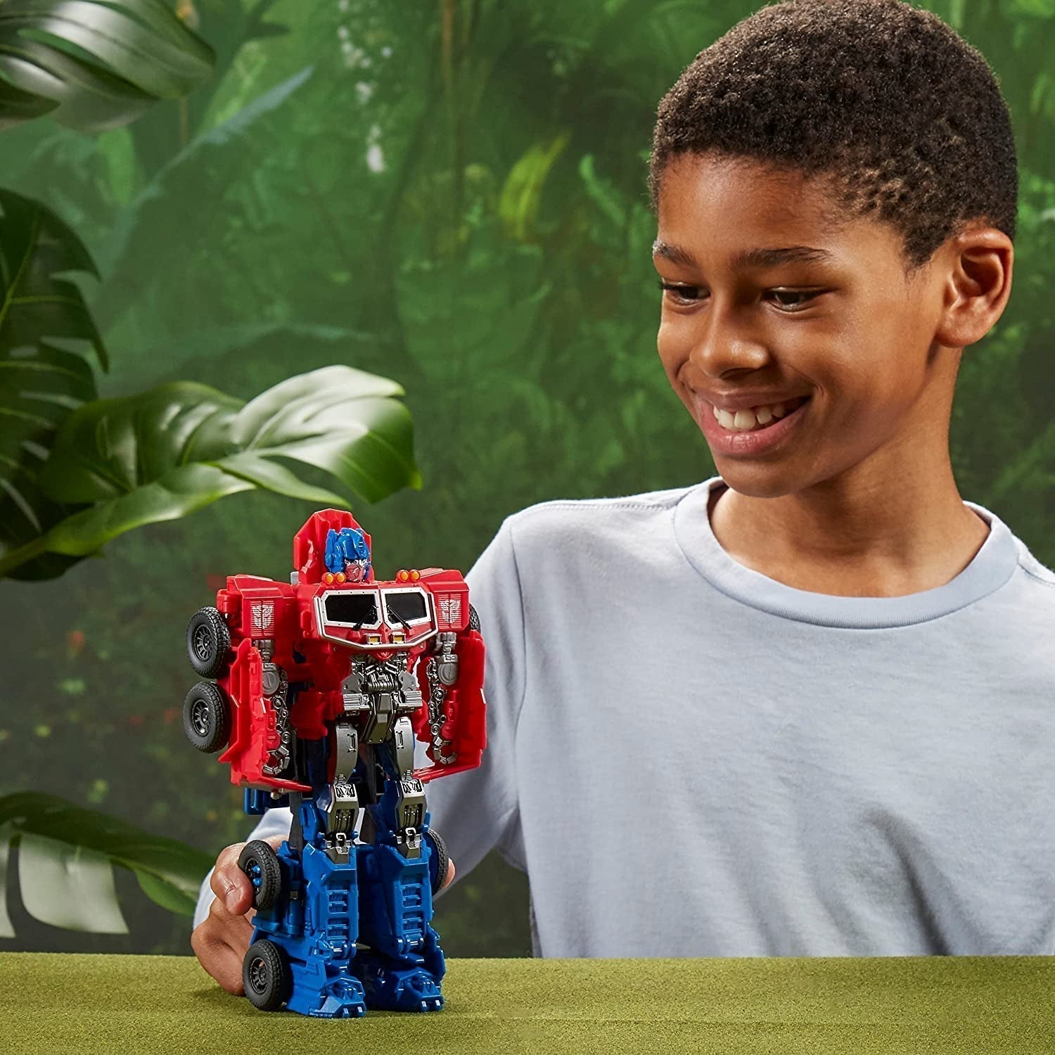 Transformatory zabawki do filmu Bunt bestii, Smash Changer Optimus Prime figurka 6, 22,5 cm Figurki Naty Shop