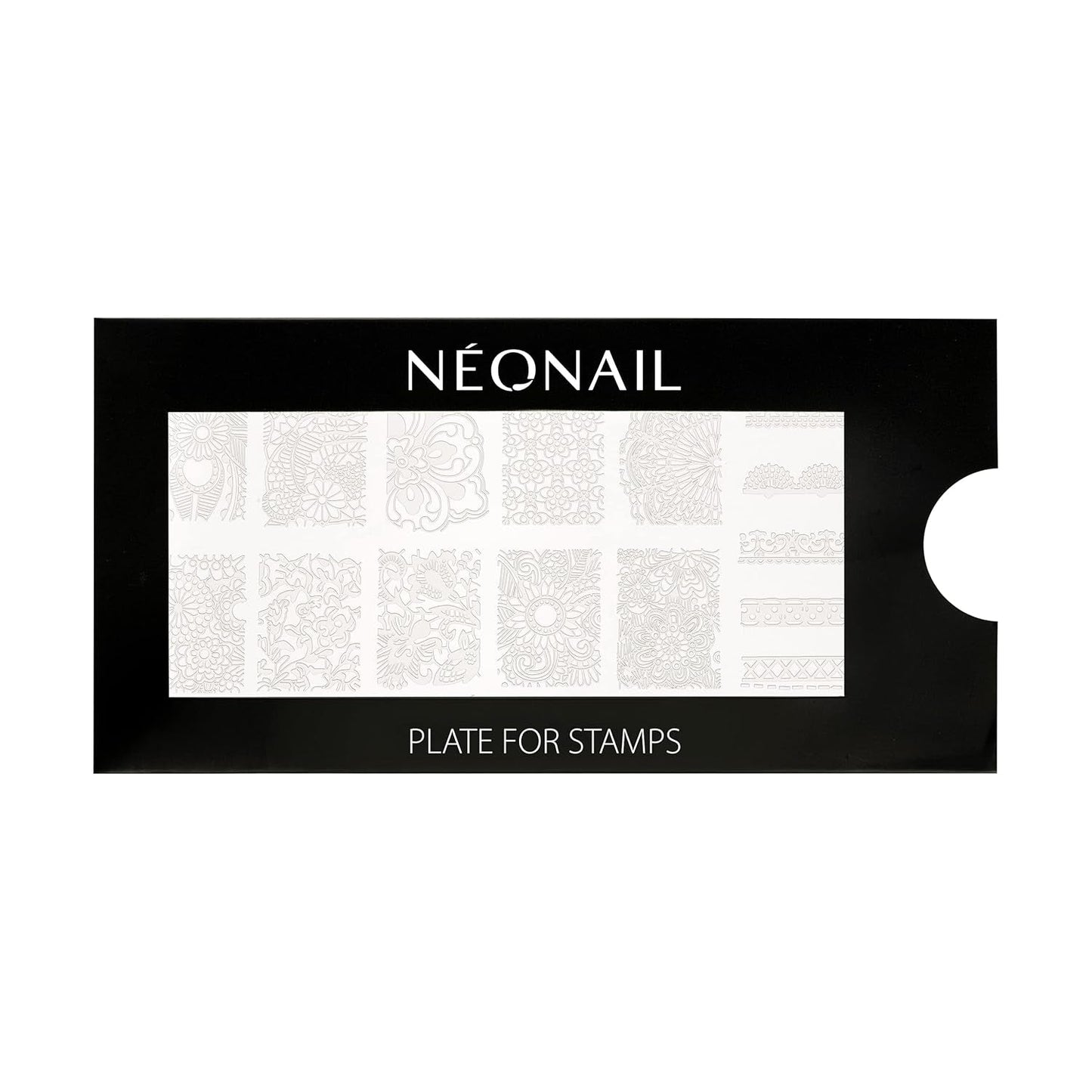 NÉONAIL Nagel Stempel Mit Schaber - Nägel Selber Machen - Stempel do zdobienia paznokci - Nageldesign Für Nagel Schablone - French Nails Stempel - Silikon Nagelstempel